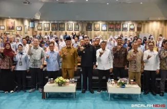Wali Kota Padang Fadly Amran yang ikut menyambut Tim Penilai di Auditorium Lantai IV Gedung Administrasi dan Rawat Jalan RSUP Dr. M. Djamil, Senin (13/4/2026), menyatakan dukungan penuh terhadap pengembangan RSUP Dr. M. Djamil sebagai rumah sakit pendidik