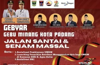 Gebu Minang Padang Gelar Senam Massal dan Jalan Santai