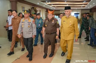 Gubernur Sumbar sambut Kajati Sumbar yang baru.