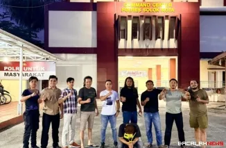 Pelaku yang diamankan oleh Tim Satreskrim Polres Solok Kota.