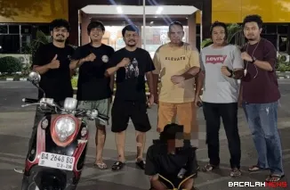 Pelaku yang diamankan Tim Klewang Satreskrim Polresta Padang.