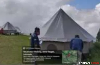 Tim dari Badan Geologi saat melakukan investigasi penyebab kematian satu keluarga di areal Glamping Posong di Kabupaten Temanggung. (humas)
