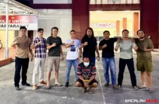 Pelaku yang diamankan Tim Satreskrim Polres Solok Kota. (Dok. Ist)