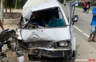 Kendaraan yang terlibat laka beruntun di Padang Pariaman.