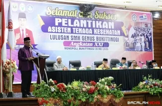 Wakil Ketua DPRD Agam Hadiri Pelantikan 178 Lulusan SMK Kesehatan Genus Bukittinggi