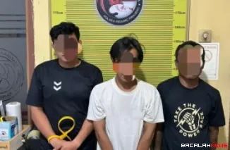 Tiga terduga pelaku yang berhasil diamankan Polres Padang Panjang.