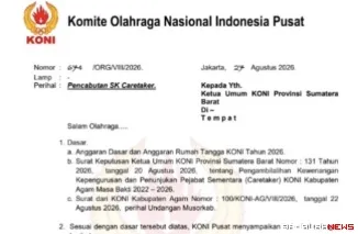 KONI Pusat Minta SK Caretaker KONI Agam Dicabut, Musorkab Diakui